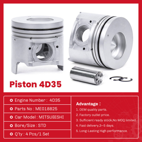 4D35 ME018825 ME014693 مجموعة مكبس المحرك لشركة MITSUBISHI