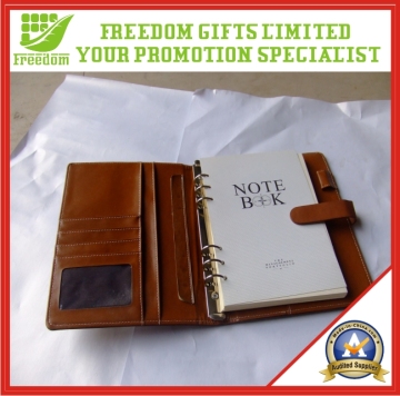 A5 Leather Soft Cover Loose Leaf Note Book (FREEDOM-NB001)