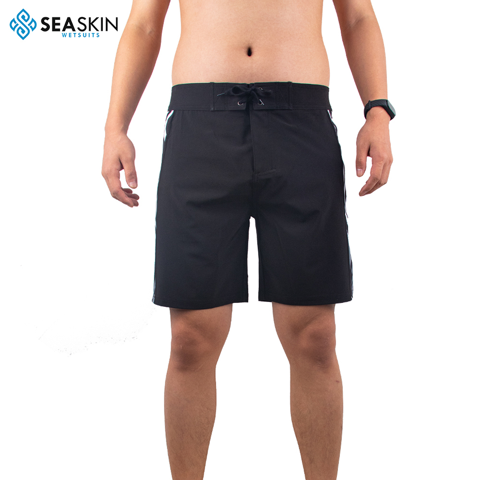 Seaskin Herren lässige Shorts Solid Color Sports Fitness Beachhose