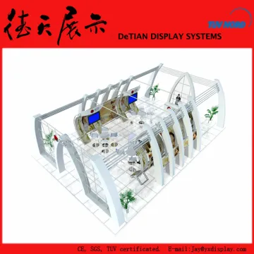 8x12m Movable Large China Wooden Exhibit Booth Rentals