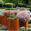 veradek metallic series corten steel long box planter