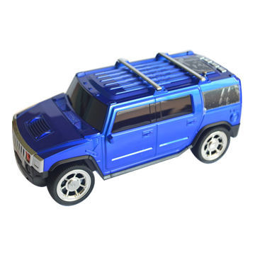 Car-shaped Music Player, microSD/TF USB Disk, FM Radio with LCD Display