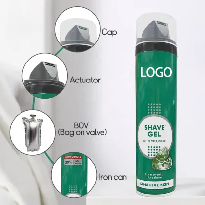 Private Label Sensitive Skin Shaving Gel & Foam for Men