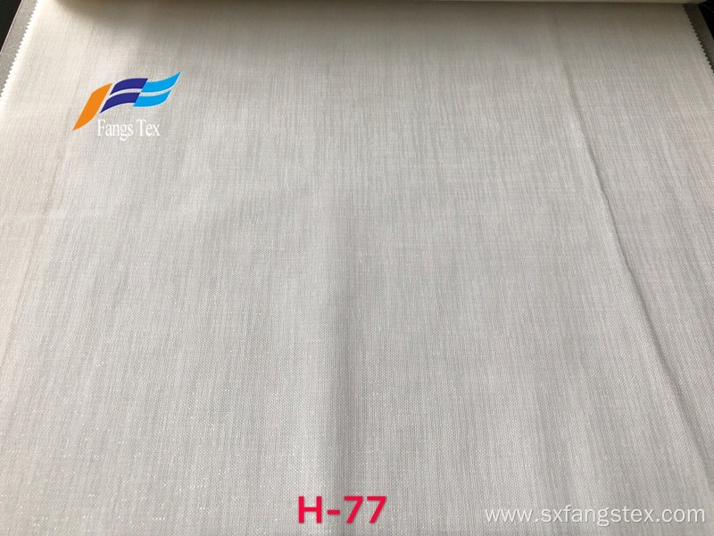 Translucent Thick Plain Linen Voile Window Curtain Fabric