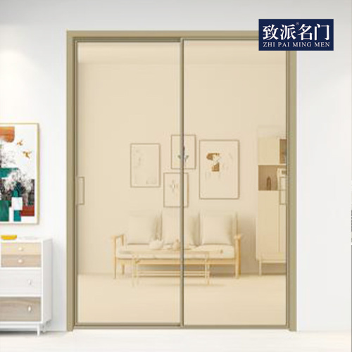 Indoor double sliding doors