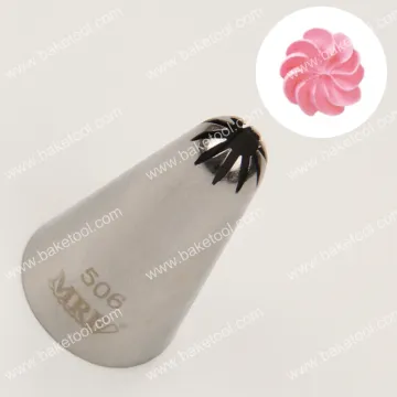 Stainless steel304 cake decorating closed star icing nozzle #506