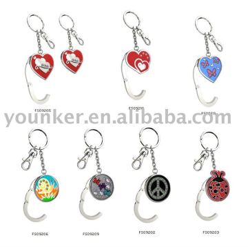 fashion key buckle Purse/handbag/ bag hanger with keyring