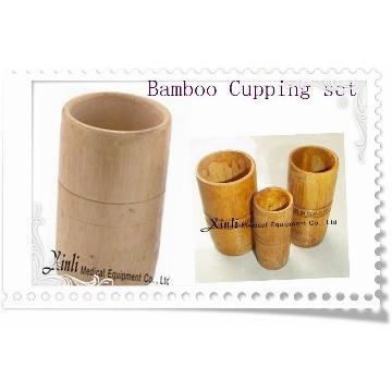 Medical Chinese Bamboo cupping healthy set /cupping massage