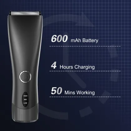 Hot Sell Black Usb Rechargeable Body Hair Trimmer