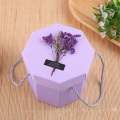 Wholesale Present Paper Octagon Box with Handle