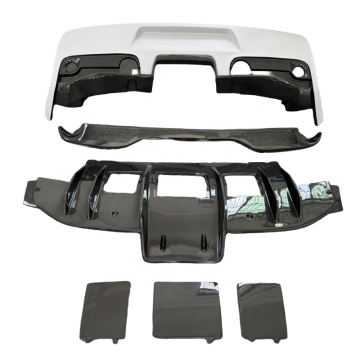 Custom Ferrari 458 Italia Upgrade: SP Style Semi-Carbon Fiber Rear Bumper & Diffuser Body Kit