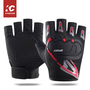 Shockproof Anti-Slip Fingerless Breathable Bike Gloves for Cycling and Sports
