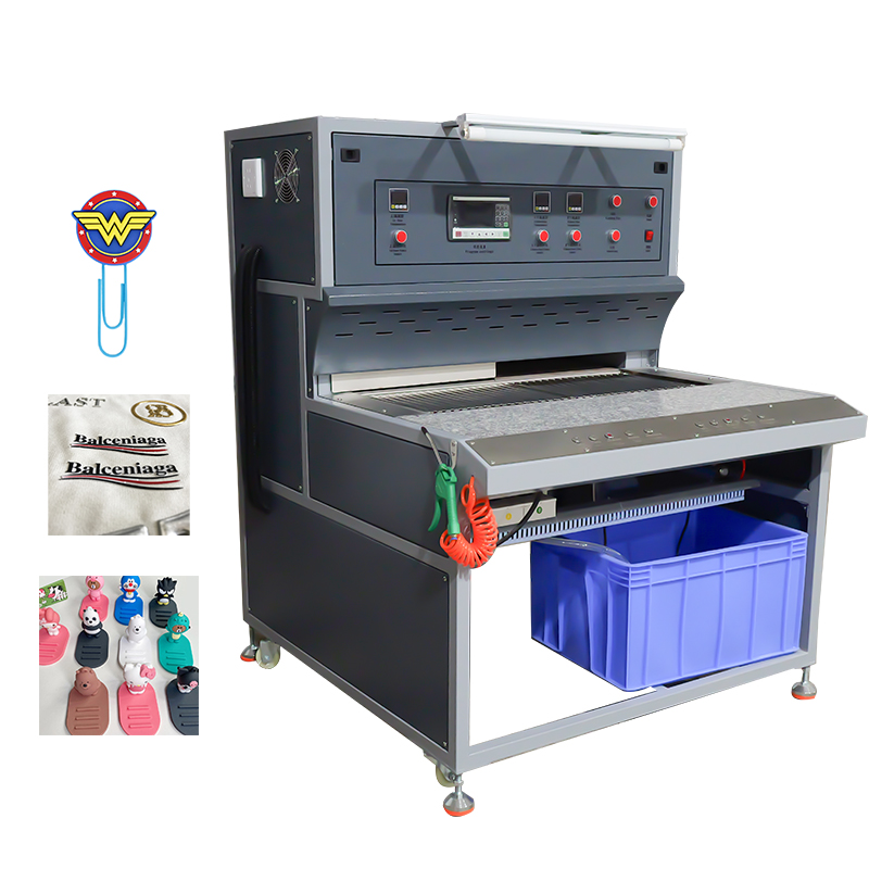 Logotipo de pano faz uma máquina de forno