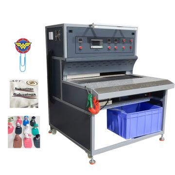 Logotipo de pano faz uma máquina de forno