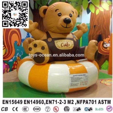 Kids indoor playground equipment ,bear for sale, indoor soft play indoor electronic toys bear turnplate