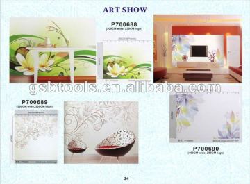 wall mural-desk flowers