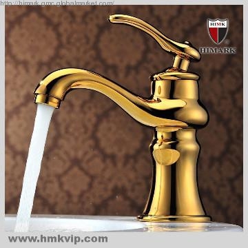 gold bathroom faucets