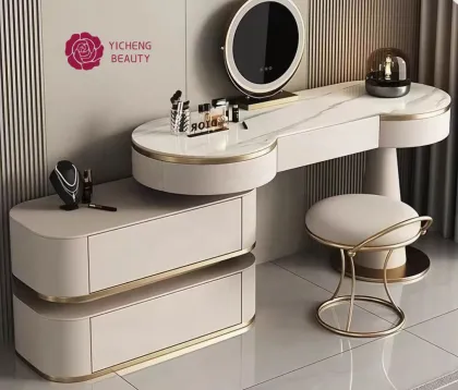 Yicheng Beauty White Dressing Table with Mirror and Chair - Trading Assurance