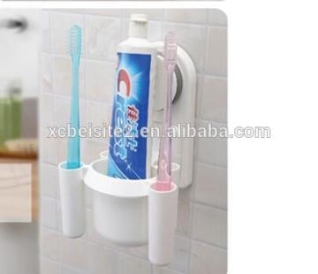 CY147 Bathroom Toothbrush Holder Cup Wall Mount Sucker Toothbrush Holder Cups Organizer