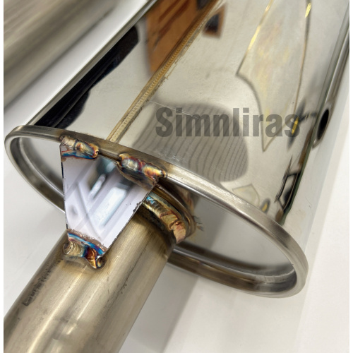 Polierter Edelstahl-Katzenabzug für 88-91 Civic Hatch mit Schalldämpfer