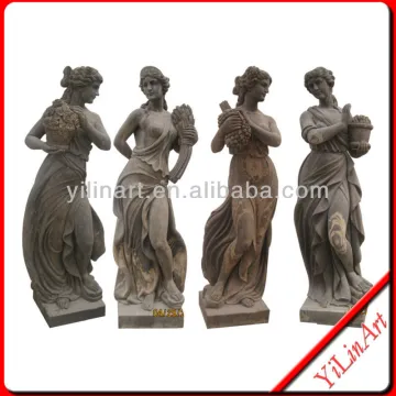 Carved Marble Four Season Lady Sculptures YL-R507