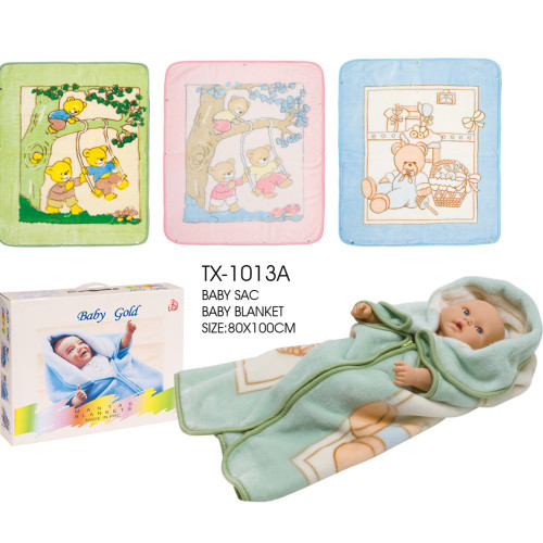 Factory Polyester baby blanket sac