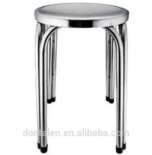 Update International Stainless Steel Top Work Stool bar stool