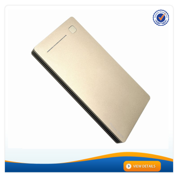 AWC055 12000mAh High capacity portable slim 12000mah best phone charger gold panel power bank