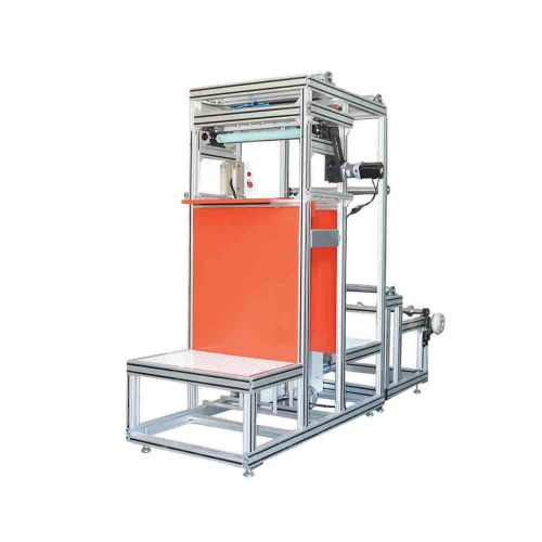 Fully automatic glass fiber folding machine with partition