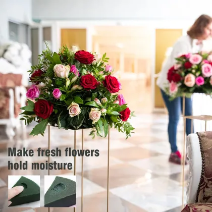 Florist green foam for flower arrangements