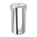 Stainless Steel Oblique Style Straight Pearl Tea Pail Active Ears