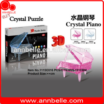 DIY creative 3D crystal puzzle crystal block piano music box