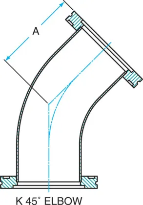 45° ISO-K Radius Elbows