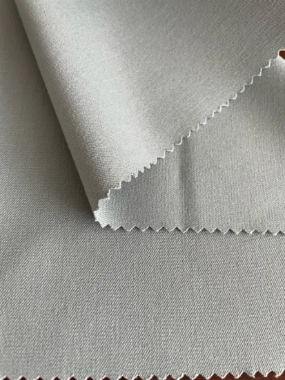 recyled polyester rayon spandex twill suitting fabric