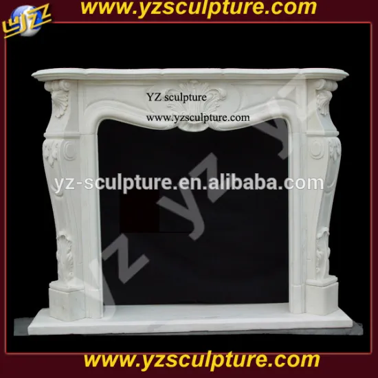 pure white marble fireplaces surrounds sculpture for indoor decoration