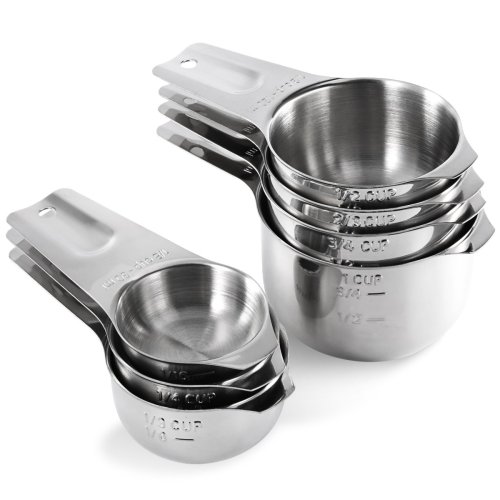 Juego de tazas medidoras de acero inoxidable para cocina