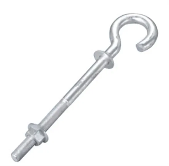 Bolt Hooks for Pole Line Hardware with Nut