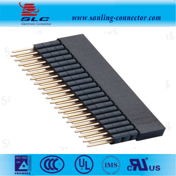 20pin 2.54mm pitch H8.5+2.5 dual row straight pc104 female header