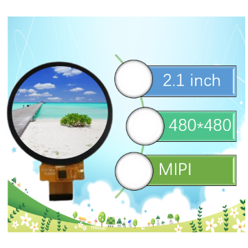 2.1 Inch TFT LCD 480x480 Resolution MIPI Interface Display Screen