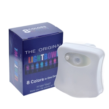 8 couleurs imperméables Smart Pir Motion Capteur de toilette de toilette