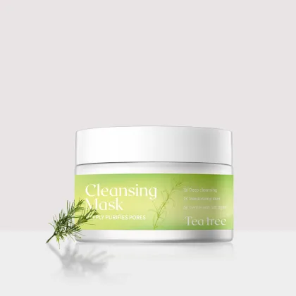 Natural Organic Brighten Cleansing Oil & Acne Removing Mud Mask
