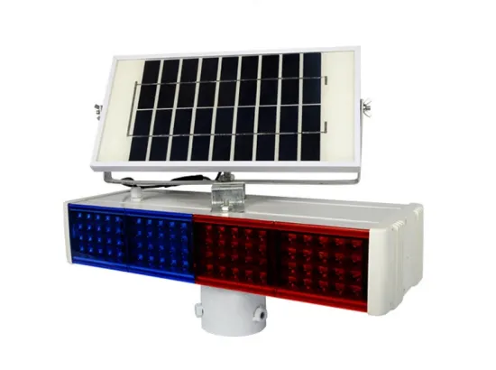 Solar LED traffic warning light