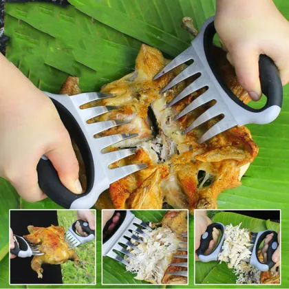 OTOware Meat Claws - Stainless Steel Bear Claws Meat Shredder with PP and Silicone Handle