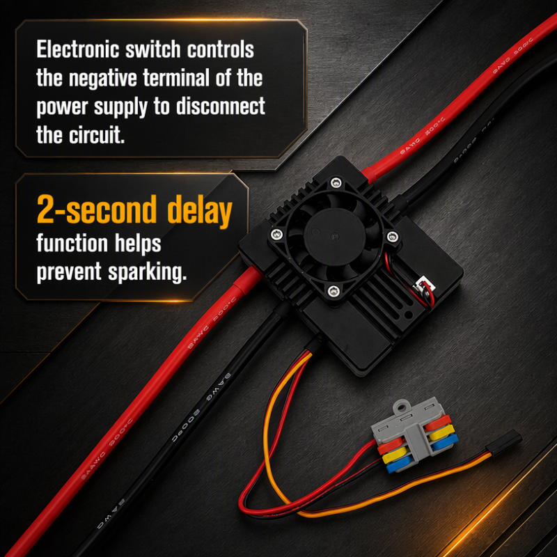 Anti-spark Switch 150A Anti Spark Module with Aluminum Base for Robot/Car/Boat