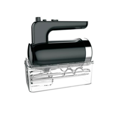 5-Speed Manual Hand Mixer with 300W Electric Motor, Includes Dough Hooks, Wire Whips, Egg Beater & Portable ABS Plastic Storage Base