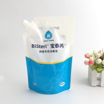 Sterile 1L plastic vertical pouch for medical industry