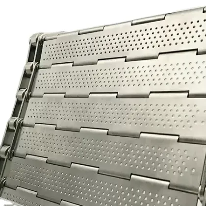 Food Grade Stainless Steel Plate Belt Conveyor Belt with Chains