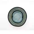Groene volle mesh emmer hoed met decoratieve riem