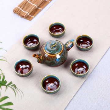 Ceramic Tea Set Porcelain Tea Set Tea Cup Colorful Gift Tea Set