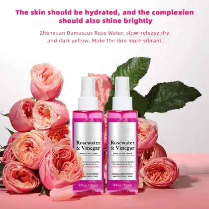 Korean Rose Hydrating Whitening Facial Toner Spray Mist